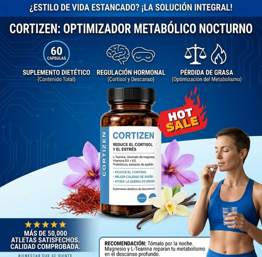 CORTIZEN | Reduce los niveles de cortisol, estrés y perdida de peso - OFERTA 2X1