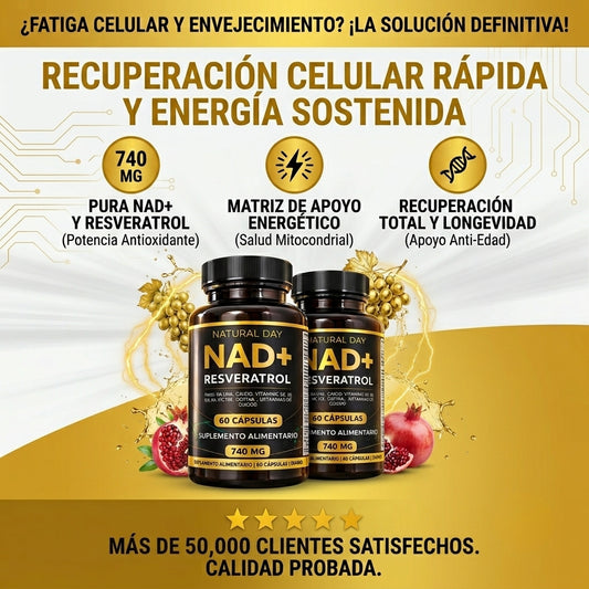 NAD+RESVERATROL - Rejuvenece tu organismo - OFERTA 2X1