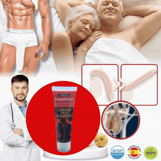 PeakForce Crema para Hombres | Mejora tus ereccíones y deja de ser precoz